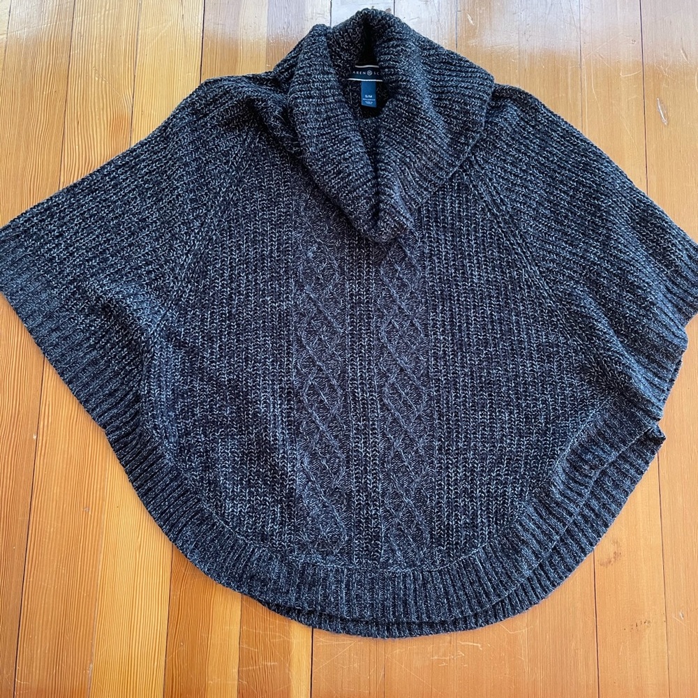 Cowl neck Poncho